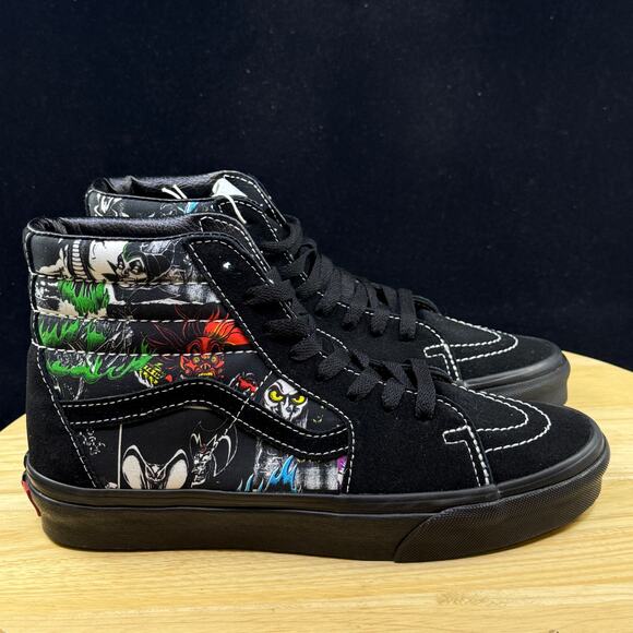 VANS x DISNEY 100 Villains Sk8-Hi Mens Shoes (NEW) Black High Tops M 6.5/ 8 Wmns - Picture 5 of 10